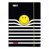 Teczka rysunkowa z gumką uśmiechnięty Smiley B&Y Stripes tekt. A4 50016068