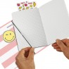 Notatnik my.book Flex uśmiechnięty Smiley World Girly Herlitz - A4 - 2 x 40 kartek