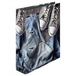 Segregator Herlitz maX.file Jeans Kot - A4 - grzbiet 8 cm