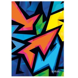 Brulion w twardej oprawie Neon-Art Herlitz - A5 - 96 kartek - kratka