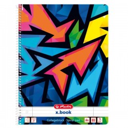 1 Brulion Herlitz na spirali Neon-Art - A4 - 80 kartek - kratka