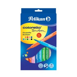 Mazaki Pelikan Flamastry do tkanin Colorella 12 intensywnych kolorów