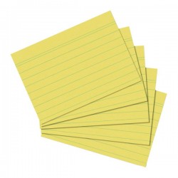 Karteczki do kartotek A6 żółte
