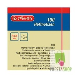 Kartki samoprzylepne Herlitz - 100 kartek - 75 x75 mm