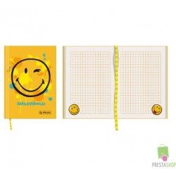 Brulion w twardej oprawie uśmiechnięty Smiley Limited Edition Herlitz - A6 - 96 kartek - kratka